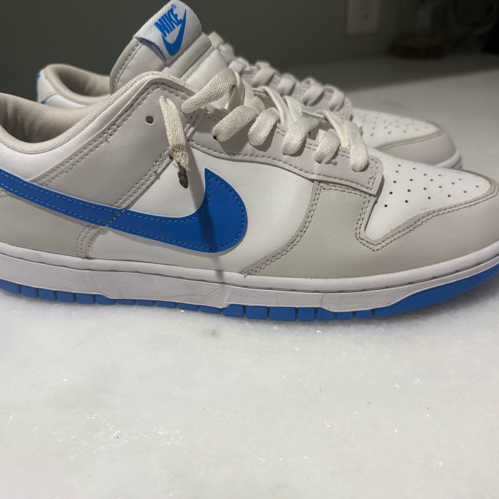Nike Low-Top Sneakers in White and Blue